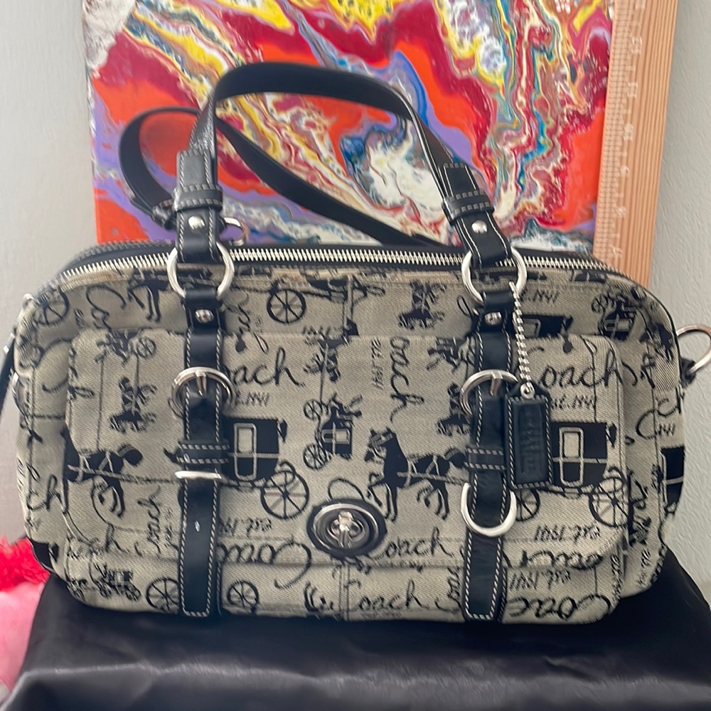 Authentic Coach Horse & Carriage Satchel Bag